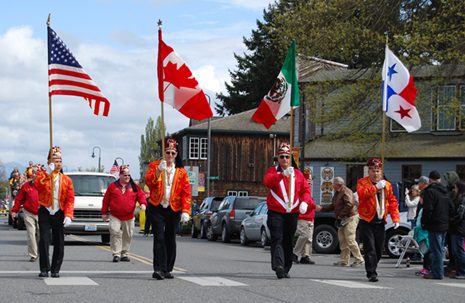 Tulip Parade marching group photo