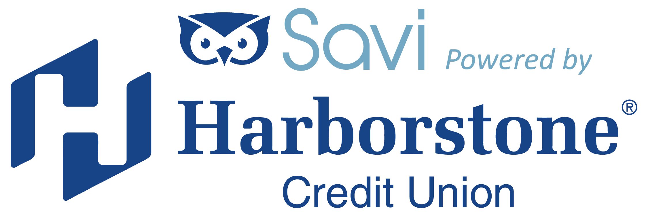 Harborstone Credit Union and SaviBank logos