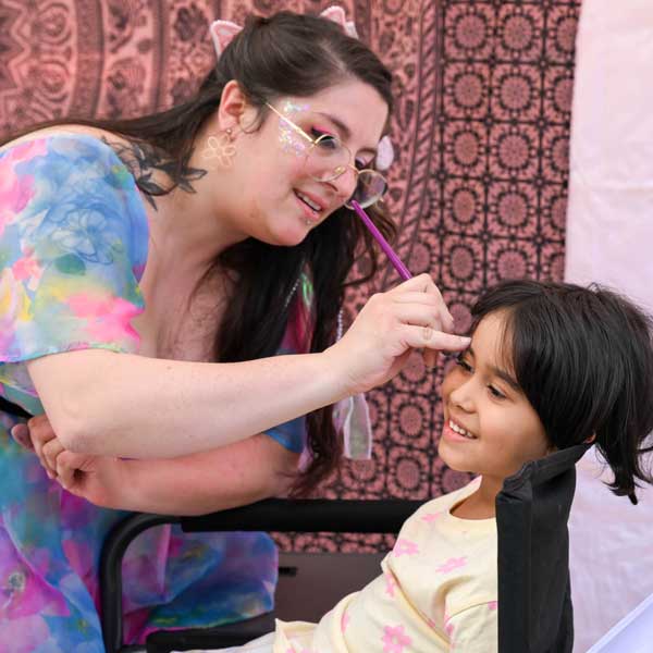 aerial view of tulip fields